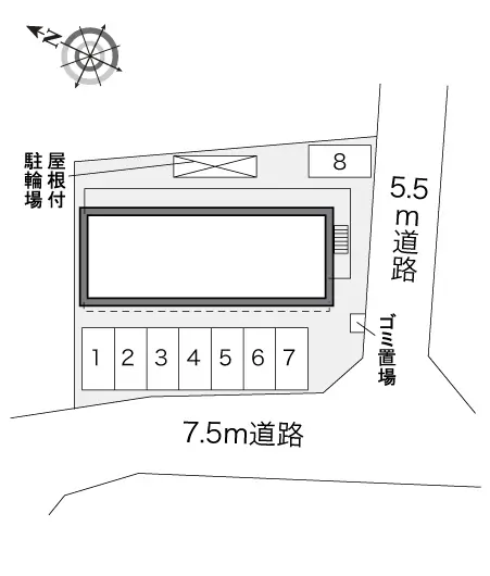★手数料０円★北本市本町　月極駐車場（LP）